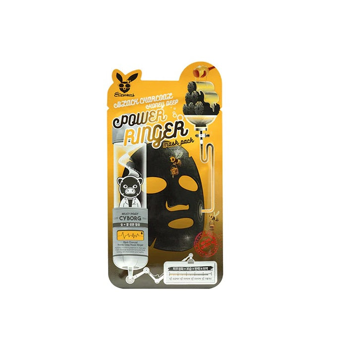 ELIZAVECCA Black Charcoal Honey Deep Power Ringer Mask Pack is a dual-action facial mask designed to detoxify and nourish the skin. It combines the purifying benefits of Black Charcoal, which draws out impurities and cleanses deep within pores, with the soothing and moisturizing properties of Honey Extract. Enhanced with Niacinamide and Sodium Hyaluronate, this mask promotes a brighter complexion and intense hydration. Witch Hazel Extract further refines pores and calms the skin, making this mask ideal for