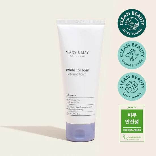MARY & MAY White Collagen Cleansing Foam 150ml