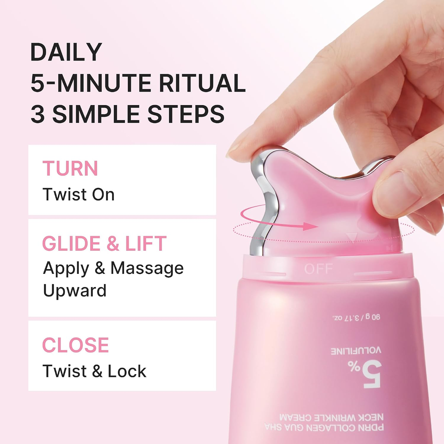 MEDICUBE PDRN Collagen Gua Sha Neck Wrinkle Cream 90g