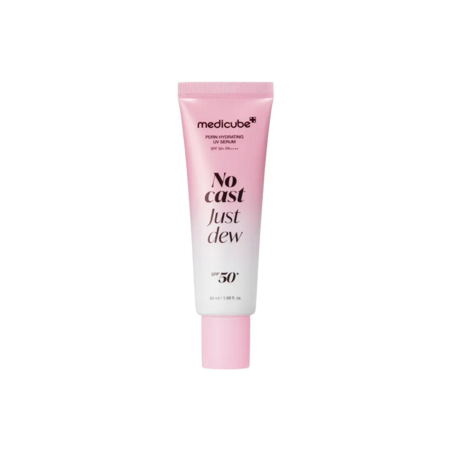 MEDICUBE PDRN Hydrating UV Serum is a lightweight sunscreen serum that provides strong SPF 50+ PA++++ sun protection while keeping the skin hydrated and comfortable. Formulated with Liposomal PDRN, Sodium DNA, Sodium Hyaluronate, Panthenol, Centella Asiatica Extract, Niacinamide, Adenosine, Tocopherol, Ceramide NP, Cholesterol, and Sphingomonas Ferment Extract, it helps moisturize, soothe irritated skin, and support a stronger skin barrier. The serum texture spreads easily and absorbs comfortably, making it