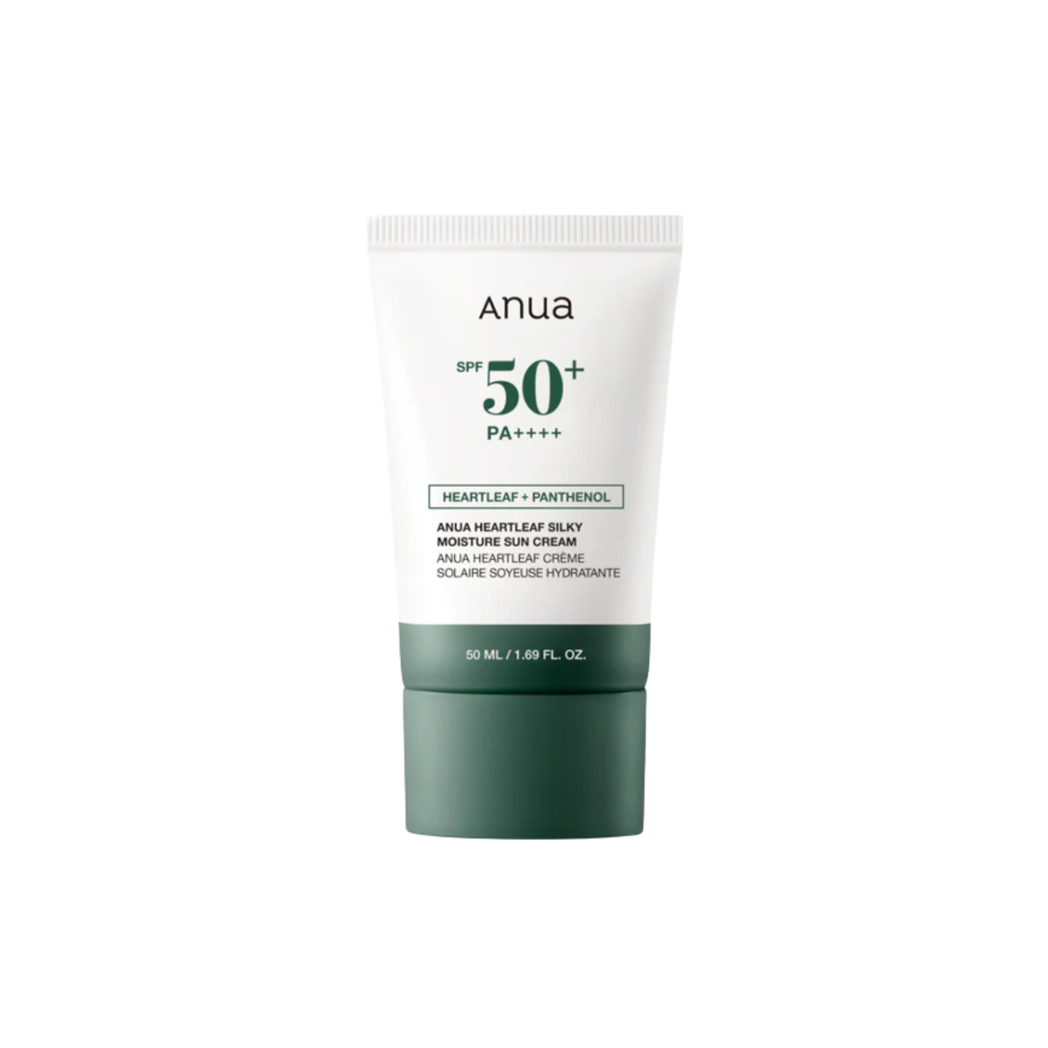 ANUA Heartleaf Silky Moisture Sun Cream is a lightweight and hydrating sunscreen designed to protect and care for your skin. Enriched with Heartleaf Extract, Niacinamide, and Panthenol, it soothes and nourishes while providing long-lasting moisture. With added Ceramide-supporting ingredients and antioxidants, it helps maintain a healthy skin barrier while protecting against UV damage. Perfect for daily use to keep your skin calm, protected, and radiant. Ideal for sensitive, combination, and oily skin types.