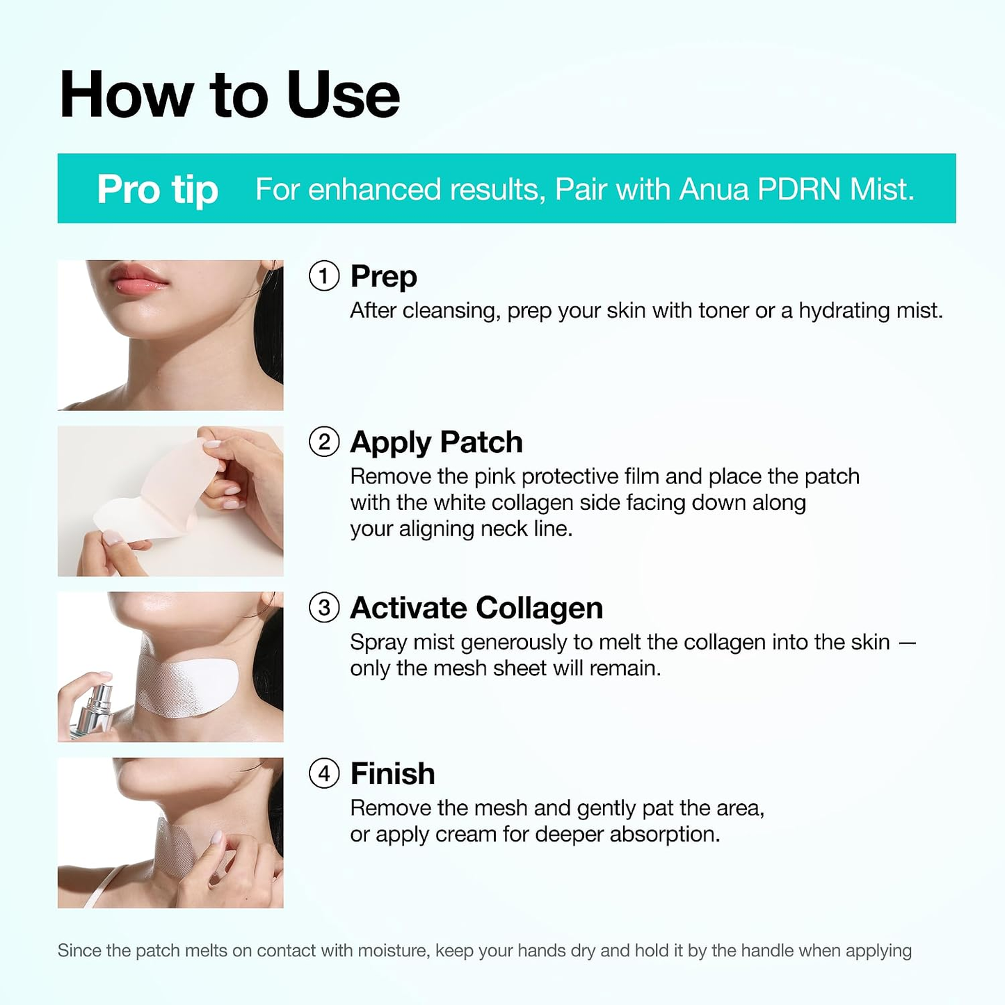 ANUA PDRN Collagen Melting Patch For Neck 4ea