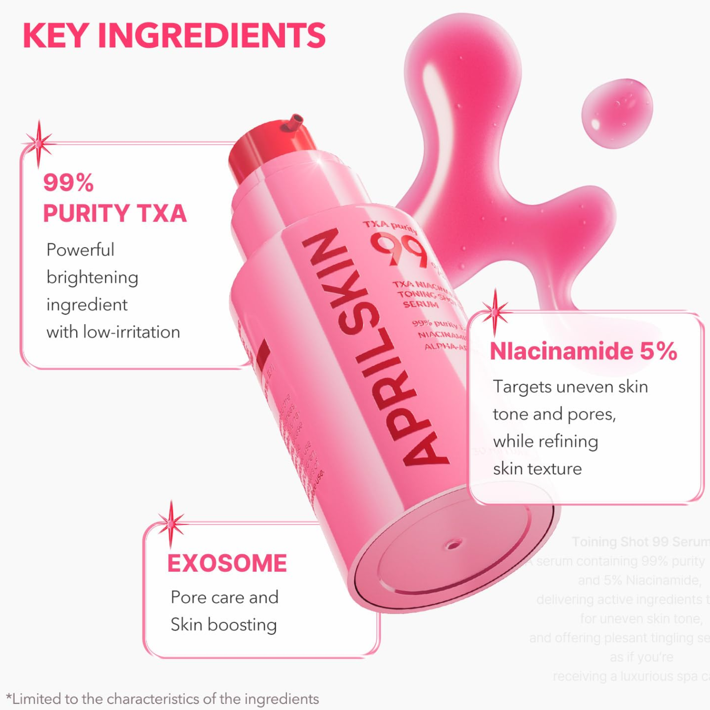 APRILSKIN TXA Niacinamide Toning Shot 99 Serum 30ml