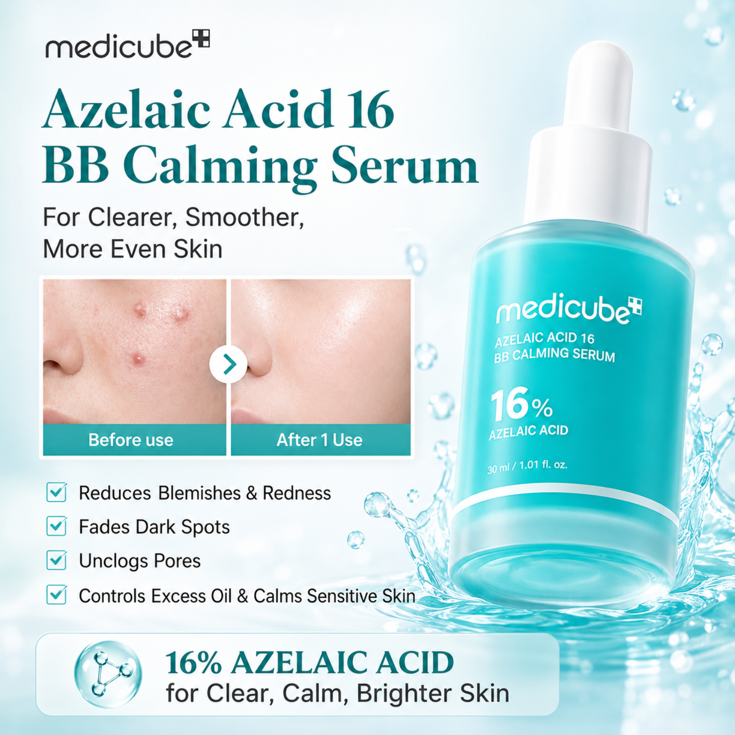 MEDICUBE Azelaic Acid 16 BB Soothing Serum 30ml