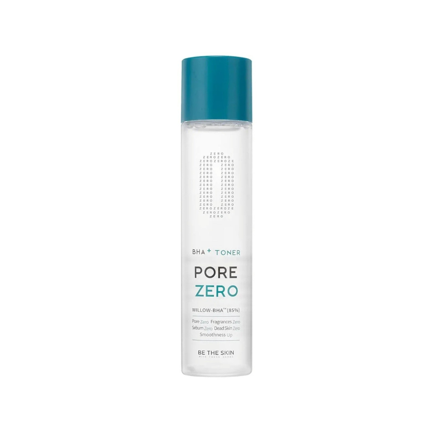 BE THE SKIN BHA+ Pore Zero Toner is a gentle exfoliating toner designed to refine pores and smooth uneven skin texture. Formulated with Willow Bark Water and Salicylic Acid (BHA), it helps remove excess oil and dead skin cells while keeping pores clear and balanced. This lightweight formula also helps calm irritation-related blemishes and control sebum for a clearer-looking complexion. Free from added fragrance, it leaves skin feeling fresh, smooth, and purified.
