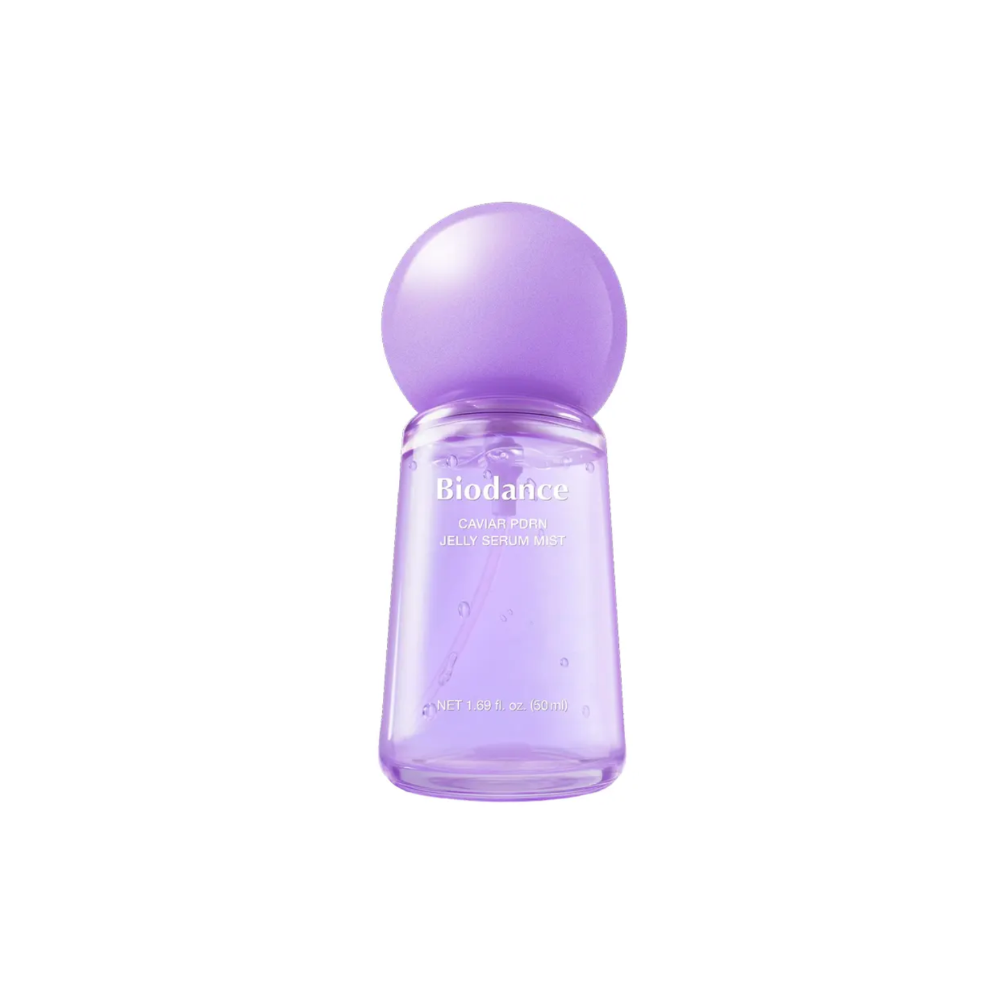 BIODANCE Caviar PDRN Jelly Serum Mist is a hydrating serum mist that delivers a quick moisture boost while helping skin look fresh, radiant, and plump. Formulated with Caviar Water, Sodium DNA, Salmon Egg Extract, Caviar Extract, Niacinamide, Adenosine, and multiple forms of Hyaluronic Acid, it helps support deep hydration, skin firmness, and a healthy-looking glow. The jelly-serum texture turns into a fine mist, giving skin long-lasting moisture and nourishment in just a few sprays.