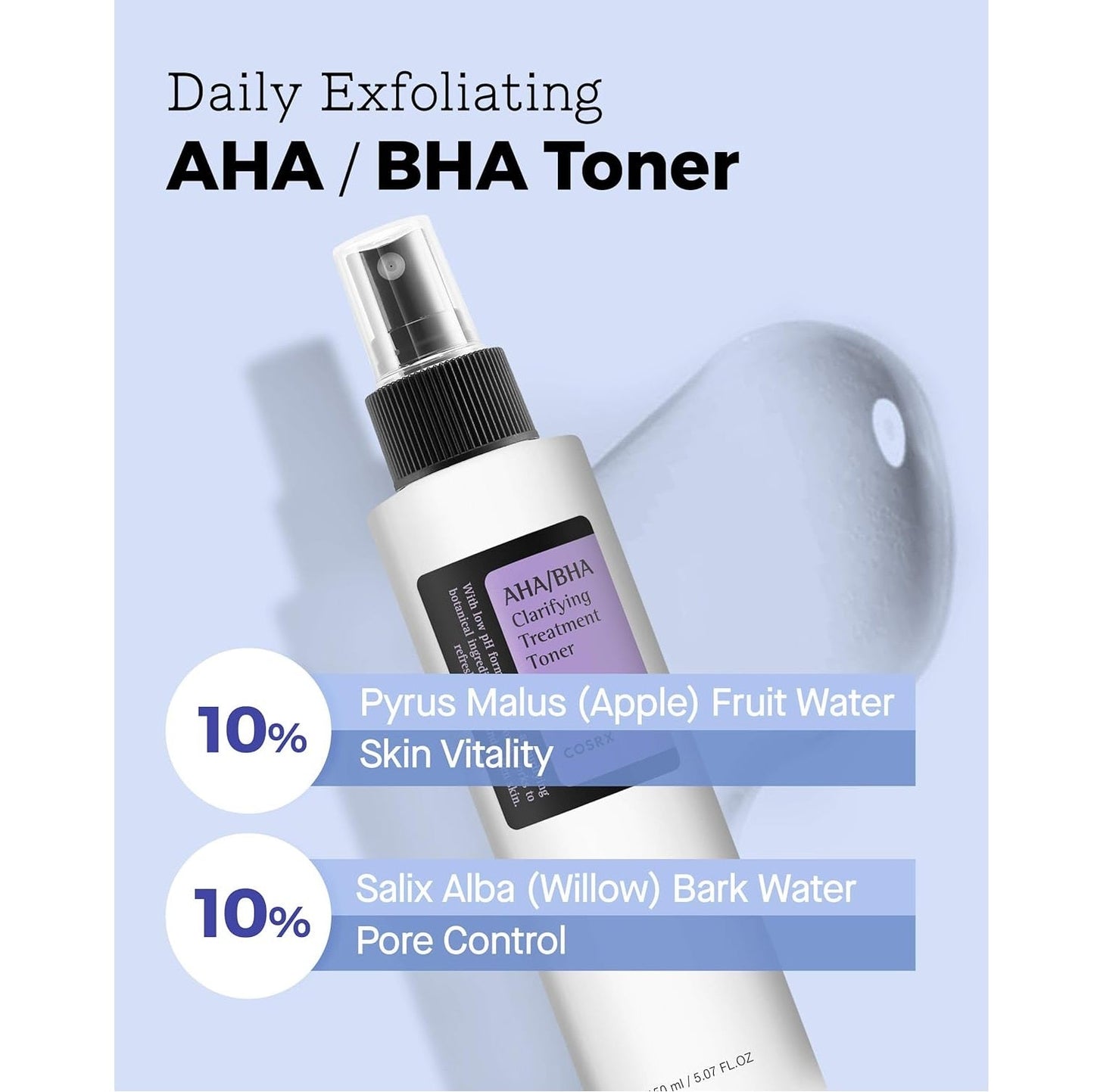 COSRX AHA/BHA Clarifying Treatment Toner