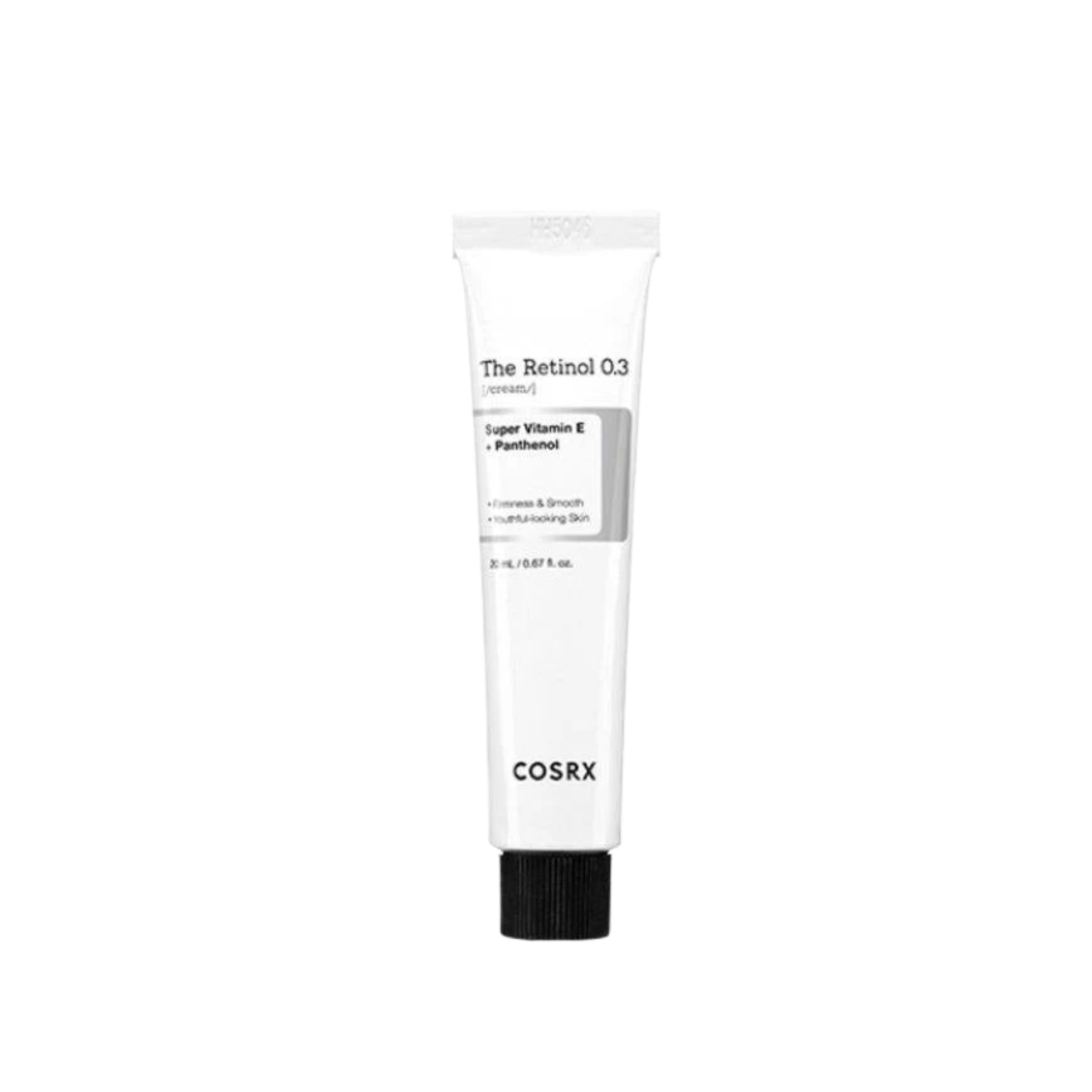 COSRX The Retinol 0.3 Cream is a targeted anti-aging cream formulated with 0.3% pure Retinol to help improve the appearance of wrinkles, uneven texture, enlarged pores, and loss of elasticity. Enriched with Super Vitamin E, Adenosine, Hyaluronic Acid, Panthenol, and Allantoin, it helps hydrate and soothe the skin while supporting a smoother, firmer-looking complexion. This cream is ideal for those looking to improve visible signs of aging, skin texture, and acne-prone concerns. Best used at night and introd