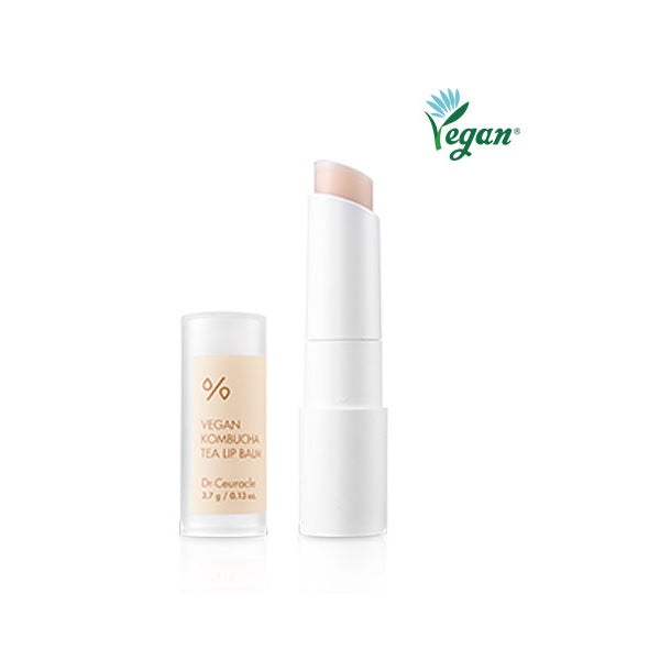 DR.CEURACLE Vegan Kombucha Tea Lip Balm is a nourishing lip treatment formulated with hydrating and soothing ingredients like Squalane, Shea Butter, and Moringa Oleifera Seed Oil. Infused with Ceramide NP and Kombucha Tea Extract, it helps lock in moisture and restore the lips' natural barrier, leaving them soft and supple. The vegan formula provides long-lasting hydration and a smooth, non-sticky finish, making it ideal for daily use to protect and care for your lips.