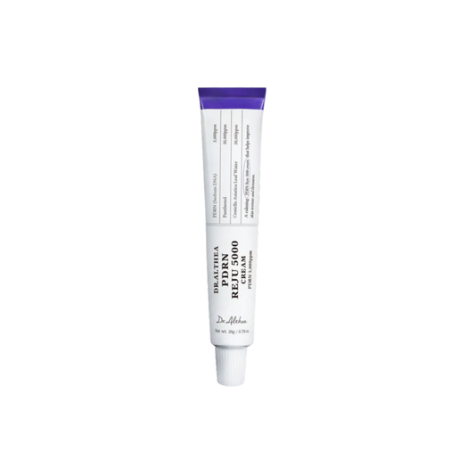 DR. ALTHEA PDRN Reju 5000 Cream is a biome-powered vegan cream designed to soothe irritated skin, support firmness, and strengthen the skin barrier. Formulated with 5,000 ppm probiotic-derived vegan PDRN from five fermented ingredients and 50,000 ppm Centella Asiatica Leaf Water, it helps calm stressed skin, improve the look of texture, and support skin elasticity. The ointment-like yet lightweight texture absorbs smoothly without a greasy finish and can be layered for customized hydration. Ideal for daily 