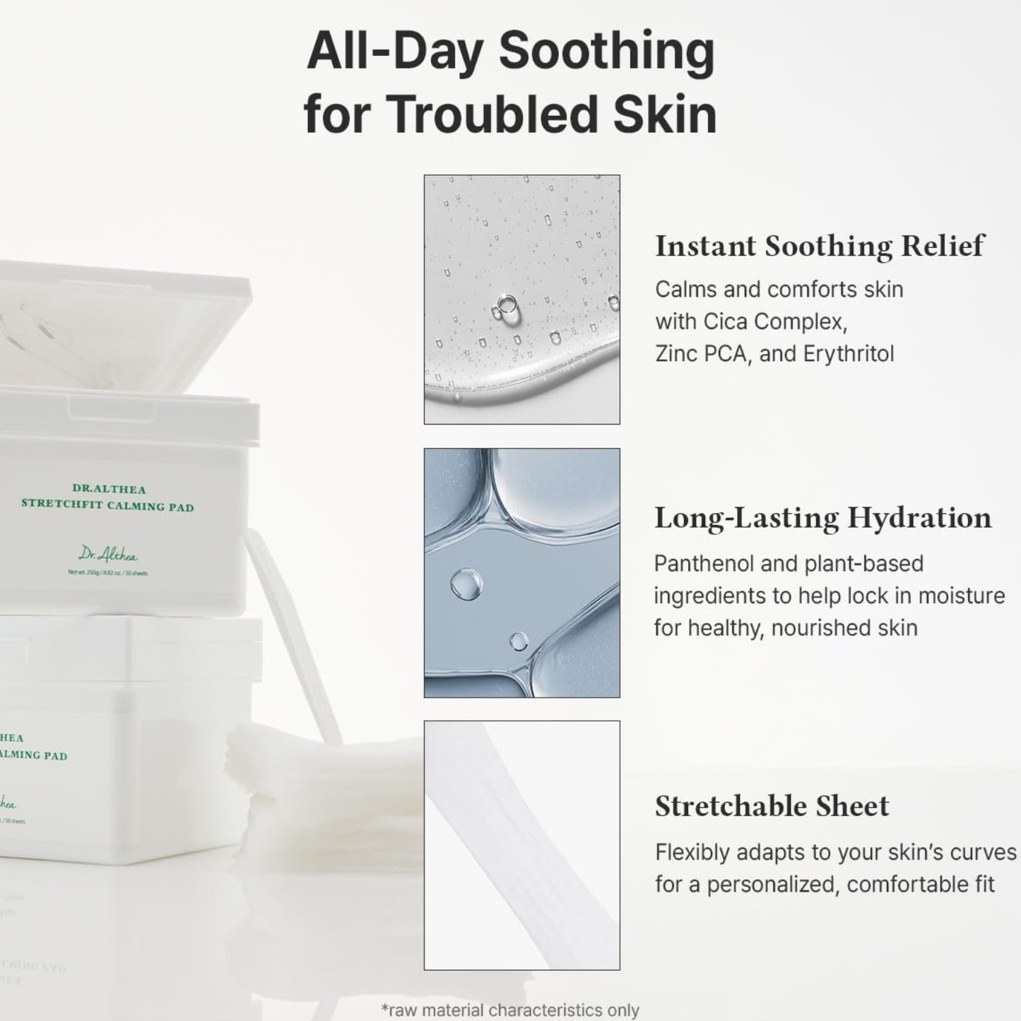 DR. ALTHEA Stretchfit Calming Pad 50ea