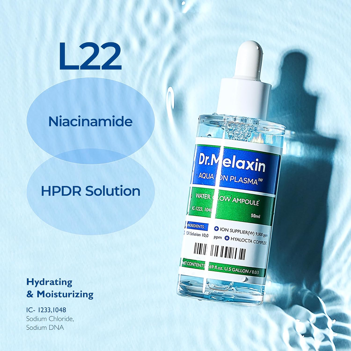 DR. MELAXIN Aqua Ion Plasma Water Glow Ampoule 50ml