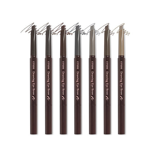 ETUDE Drawing Eye Brow is a versatile brow pencil that delivers natural-looking definition and precision. Its soft texture glides smoothly, allowing you to shape, fill, and enhance your brows effortlessly. Enriched with Vitamin E, it provides a long-lasting, smudge-resistant finish, making it perfect for creating well-defined, polished brows with ease.