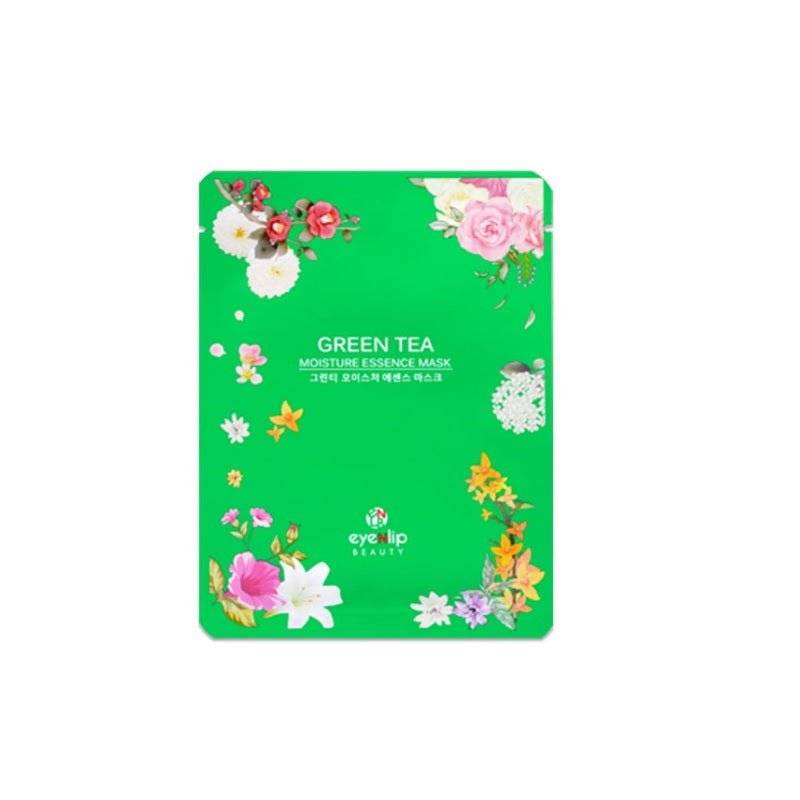 EYENLIP Green Tea Moisture Essence Mask is a revitalizing facial mask designed to soothe and refresh your skin. Infused with Green Tea Extract, it harnesses the antioxidant power of green tea to reduce inflammation and protect the skin from free radical damage. Additional hydrating ingredients like Sodium Hyaluronate and Glycerin deeply moisturize, leaving the skin soft and plump. The inclusion of various plant extracts, including Watermelon, Broccoli, and Lavender, nourishes the skin while enhancing its na