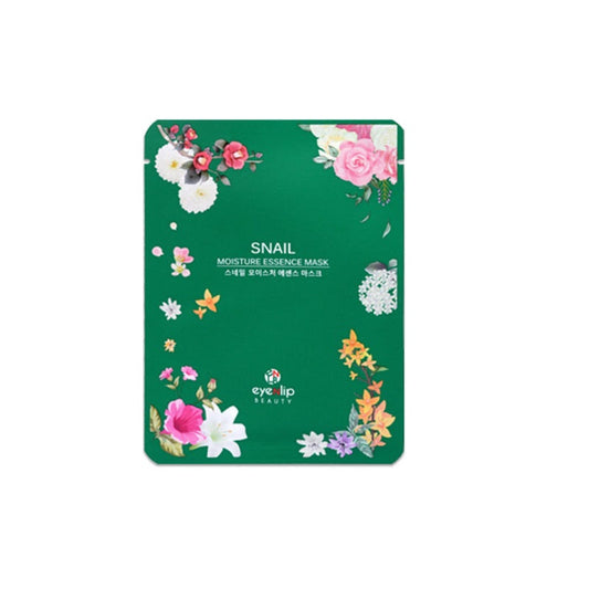 EYENLIP Snail Moisture Essence Mask is a deeply hydrating facial treatment enriched with Snail Secretion Filtrate. This essence mask helps to repair and rejuvenate the skin by promoting elasticity and reducing the appearance of fine lines. Additional ingredients like Sodium Hyaluronate and Aloe Barbadensis Leaf Extract provide intense hydration and soothe the skin. Extracts of Green Tea, Witch Hazel, and Evening Primrose work to calm inflammation and protect the skin from environmental stressors. Ideal for 