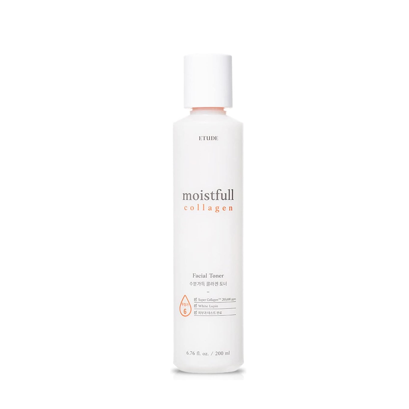 Etude Moistfull Collagen Toner is a hydrating toner designed to boost moisture and improve skin softness. Formulated with Hydrolyzed Collagen, Glycerin, and Beta-Glucan, it helps replenish hydration and support a plump, smooth-looking complexion. The lightweight texture absorbs quickly, leaving the skin refreshed and ready for the next steps in your routine. Ideal for daily use, this toner helps maintain moisture balance and promotes a healthy, supple glow.