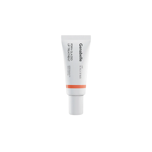 GENABELLE PDRN Glazed Lip Treatment is a hydrating lip treatment designed to soothe, soften, and revive dry or chapped lips. Formulated with PDRN, Hydrolyzed Sodium DNA, Hyaluronic Acid, Polyglutamic Acid, Peptides, Sunflower Seed Oil, and Myrothamnus Flabellifolia Extract, it helps support moisture, elasticity, and a smoother-looking lip texture. The lightweight oil formula leaves a dewy glazed finish without stickiness, while the triple metal ball tip provides a cooling massage effect during application.