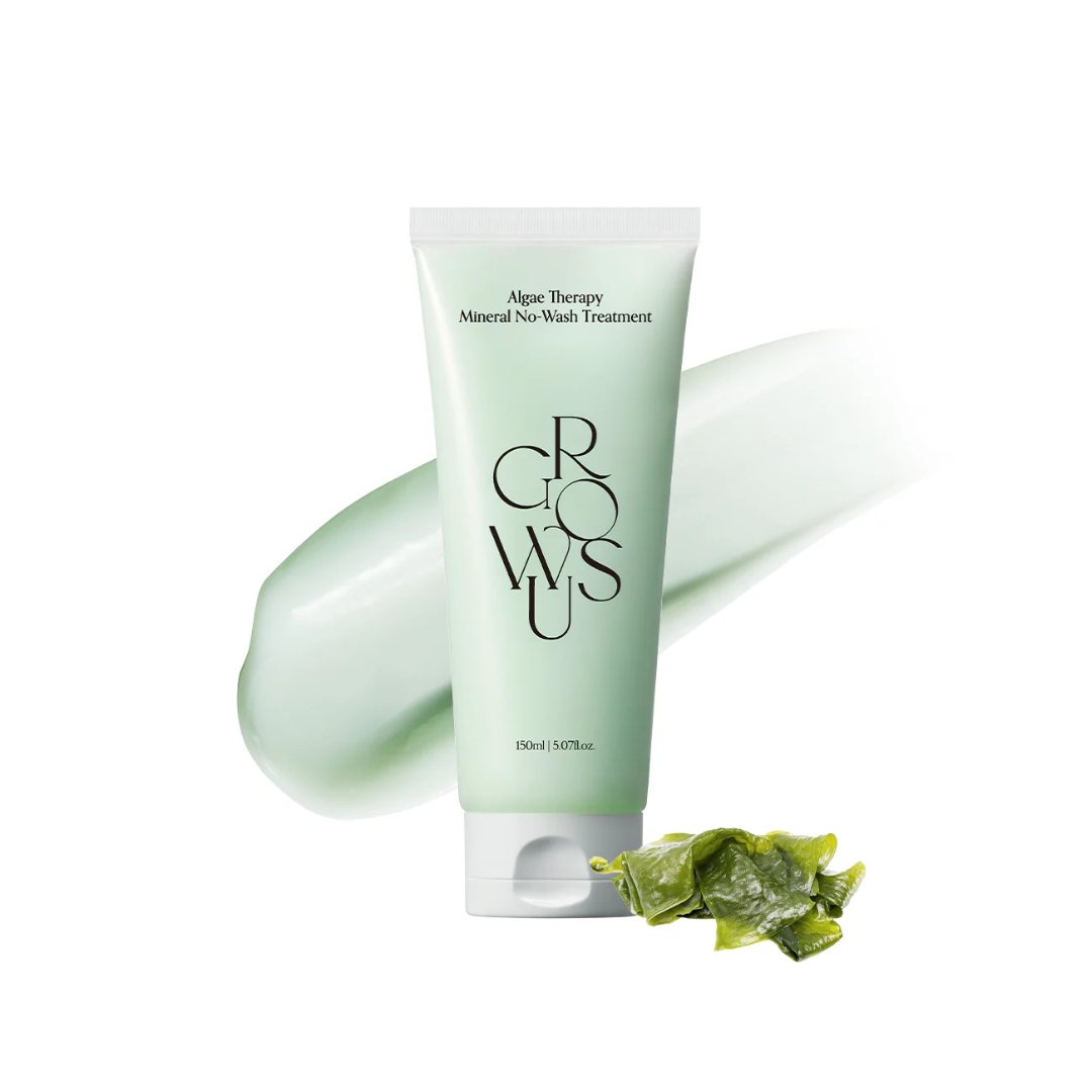 GROWUS Algae Therapy Mineral No-Wash Treatment is a lightweight, leave-in hair treatment designed to nourish and revitalize the scalp and strands without rinsing. Enriched with hydrating ingredients like Glycerin, Hyaluronic Acid, and Ceramide NP, it deeply moisturizes and strengthens hair. A blend of marine extracts—including Laminaria Japonica, Undaria Pinnatifida, and Chlorella Vulgaris—helps soothe the scalp and promote a healthy environment for hair growth. With added Biotin and Tocopherol for extra ca
