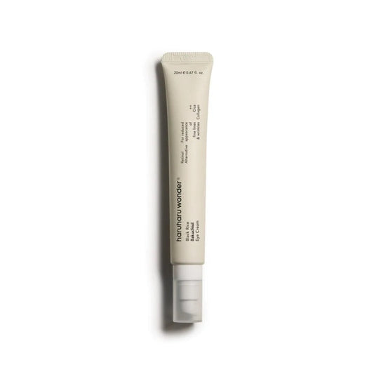 HARUHARU WONDER Black Rice Bakuchiol Eye Cream is a nourishing eye cream designed to target fine lines, dark circles, and dullness around the delicate eye area. Formulated with Bakuchiol, a gentle plant-based alternative to retinol, it smooths fine lines and improves skin elasticity without irritation. Black Rice Extract and Niacinamide brighten and hydrate, while Sunflower Seed Oil and Sodium Hyaluronate provide deep moisture and barrier support. Enriched with Panax Ginseng Root Extract and Madecassoside, 
