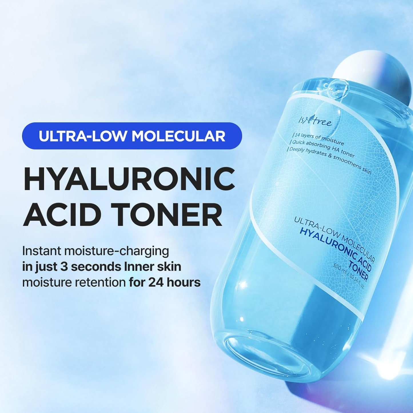 ISNTREE Ultra-Low Molecular Hyaluronic Acid Toner 300ml