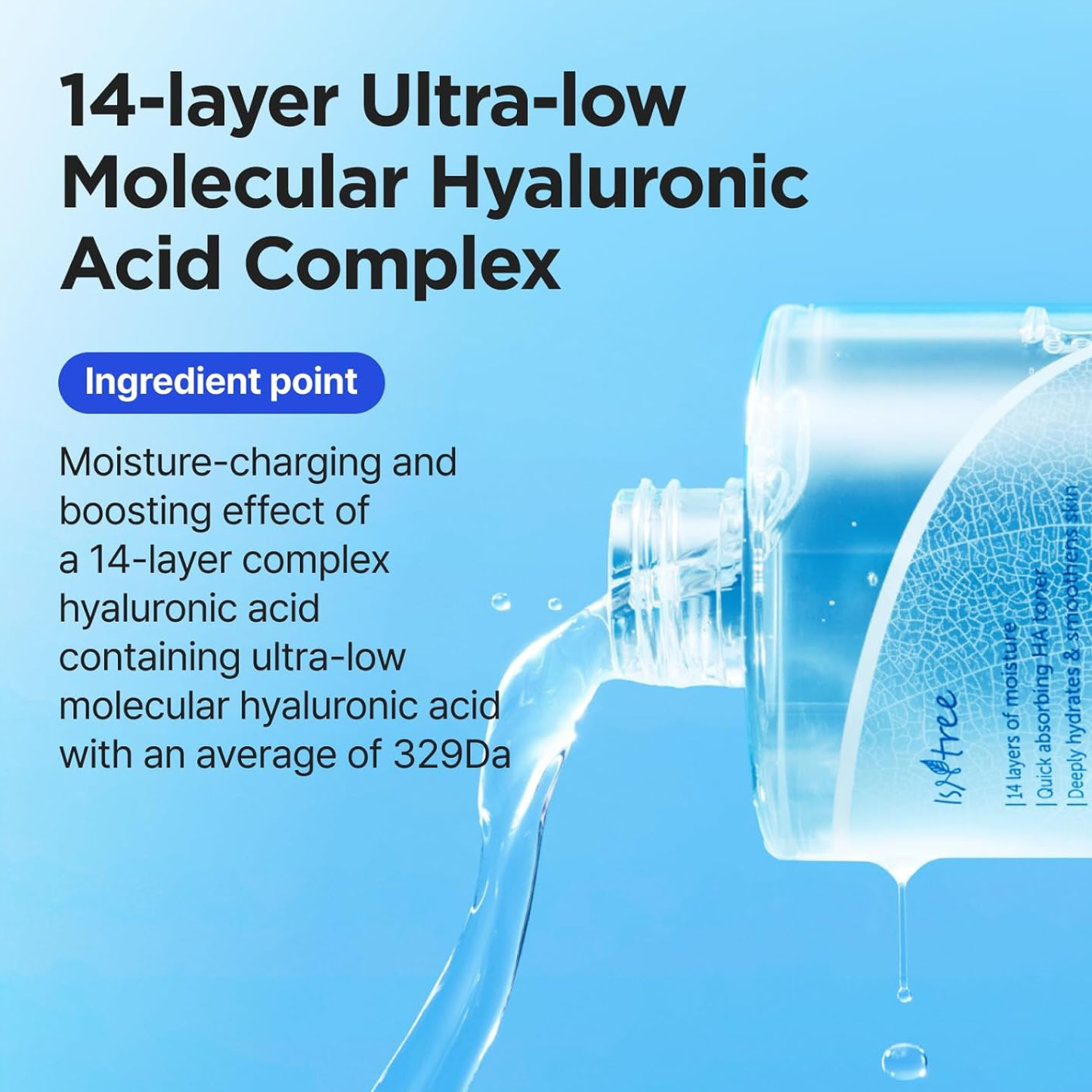 ISNTREE Ultra-Low Molecular Hyaluronic Acid Toner 300ml