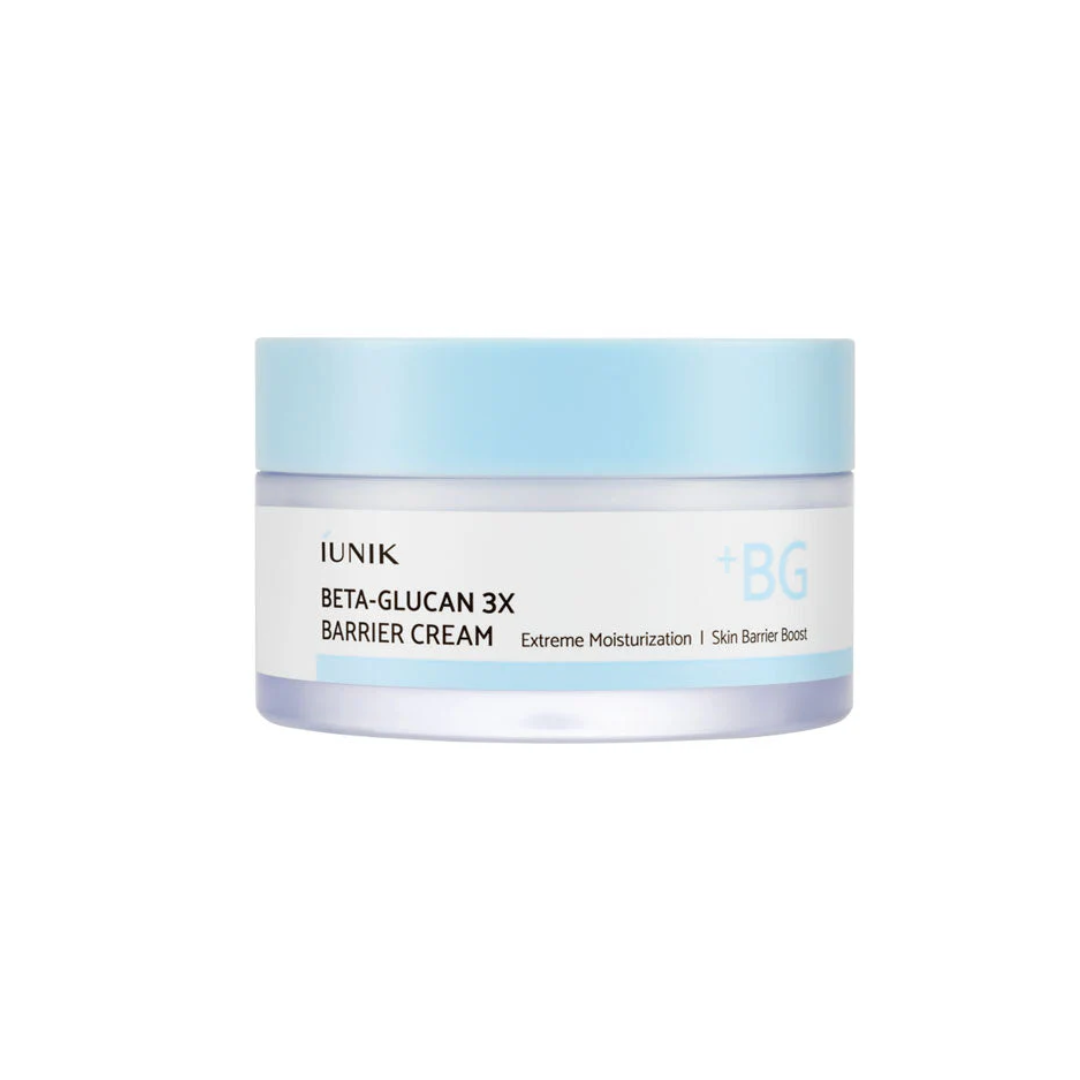 IUNIK Beta-Glucan 3X Barrier Cream is a rich, nourishing moisturizer that helps strengthen and protect the skin barrier. Formulated with Beta-Glucan, Ceramide NP, and Phytosphingosine, it deeply hydrates while reinforcing skin’s natural defenses. Panthenol and Shea Butter soothe and condition, while Niacinamide and Adenosine work to brighten and improve elasticity. Enriched with Macadamia and Moringa Seed Oils, this cream locks in moisture and leaves skin soft, smooth, and resilient.