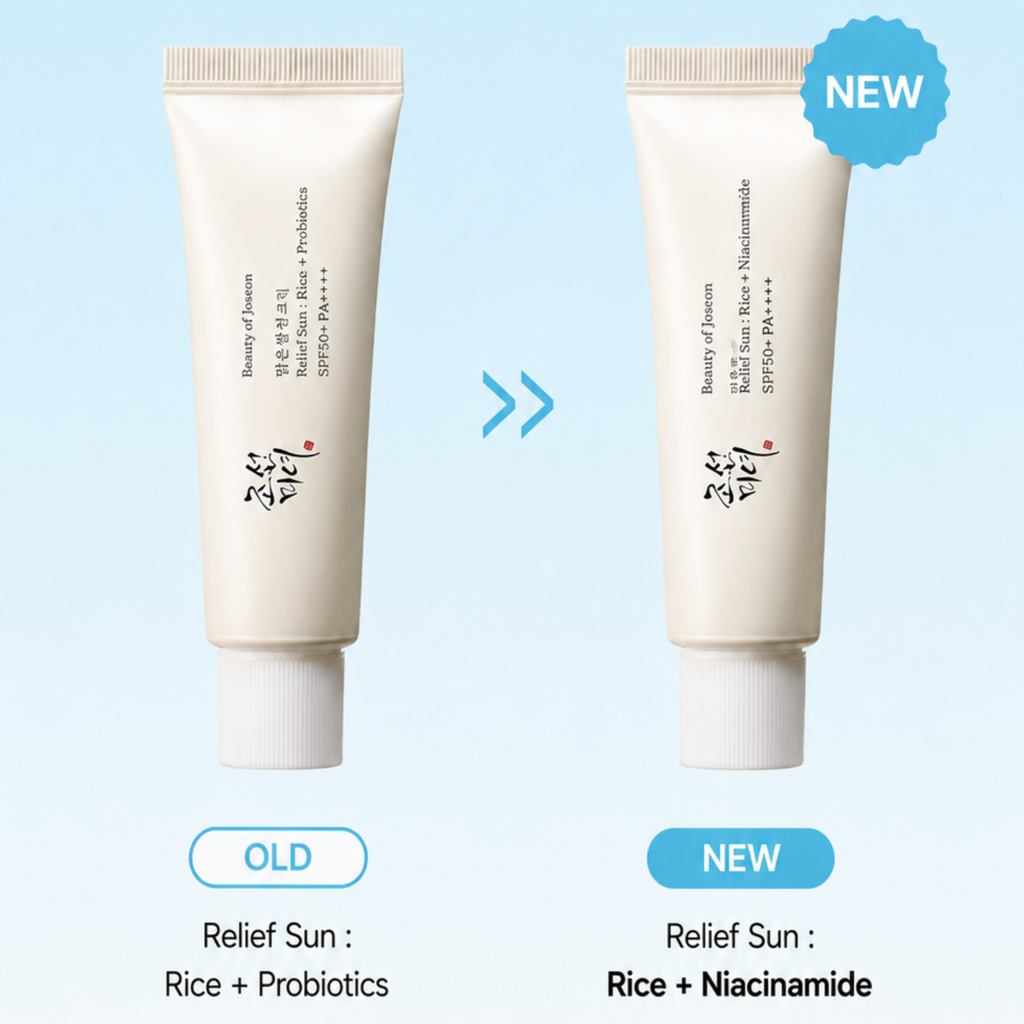 BEAUTY OF JOSEON Relief Sun Rice + Niacinamide 50ml