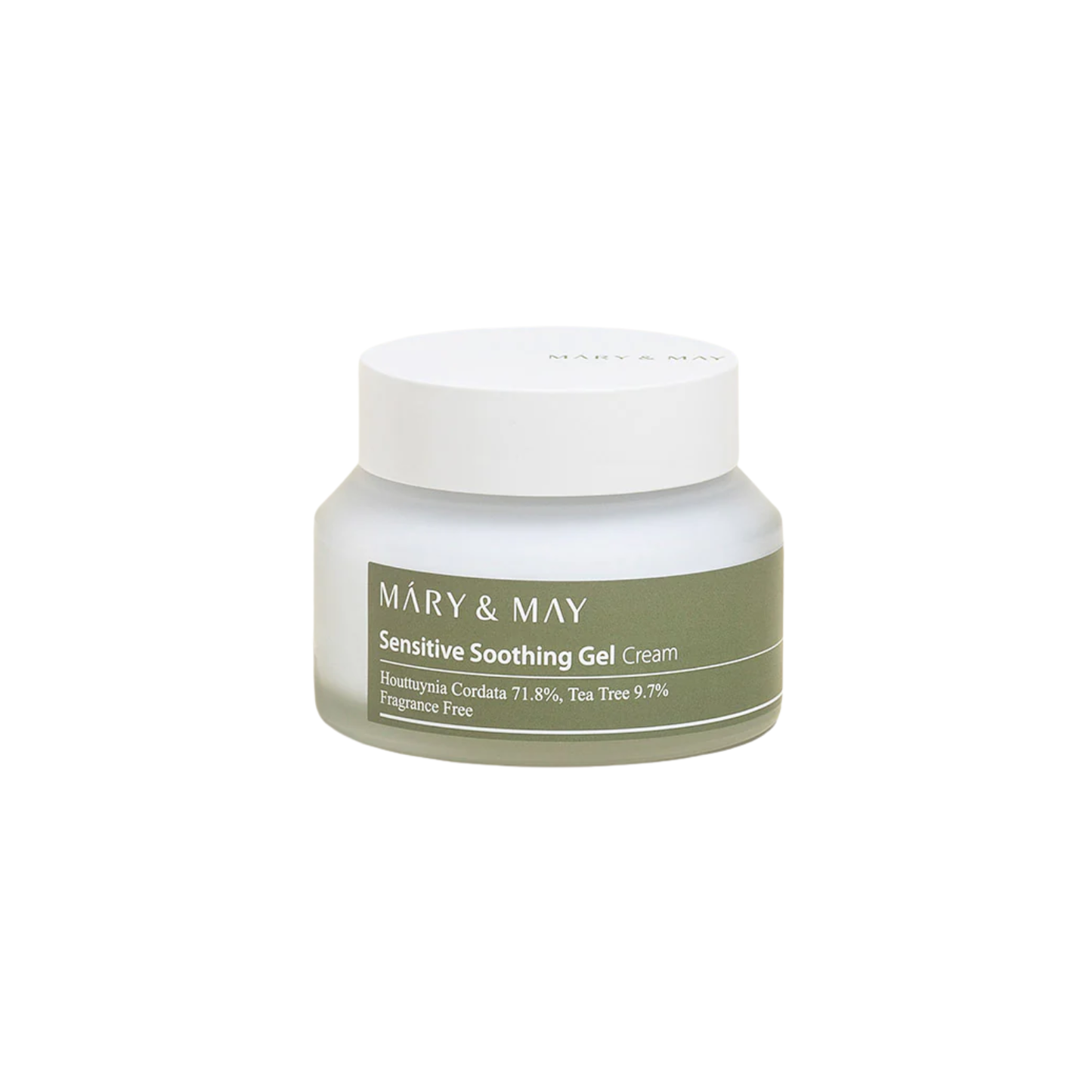 MARY & MAY Sensitive Soothing Gel Cream is a lightweight gel-cream designed to calm and hydrate sensitive skin. Enriched with Houttuynia Cordata Extract and Tea Tree Extract, it helps soothe irritation while delivering a refreshing burst of moisture. Infused with multiple forms of Hyaluronic Acid, it provides deep and long-lasting hydration for a smooth and plump complexion. Perfect for sensitive or irritated skin, this gel-cream absorbs quickly, leaving the skin feeling calm, soft, and refreshed.