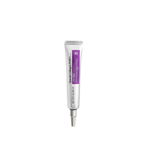 MARY & MAY Spicule Collagen PDRN Cream is a rejuvenating anti-aging cream designed to smooth wrinkles, refine texture, and restore firmness. Formulated with 1,000ppm marine spicules that gently stimulate skin renewal, premium marine collagen for elasticity, and CICA PDRN to support repair and barrier strength. This nourishing cream helps improve pores, boost hydration, and leave the skin looking plump, lifted, and radiant.