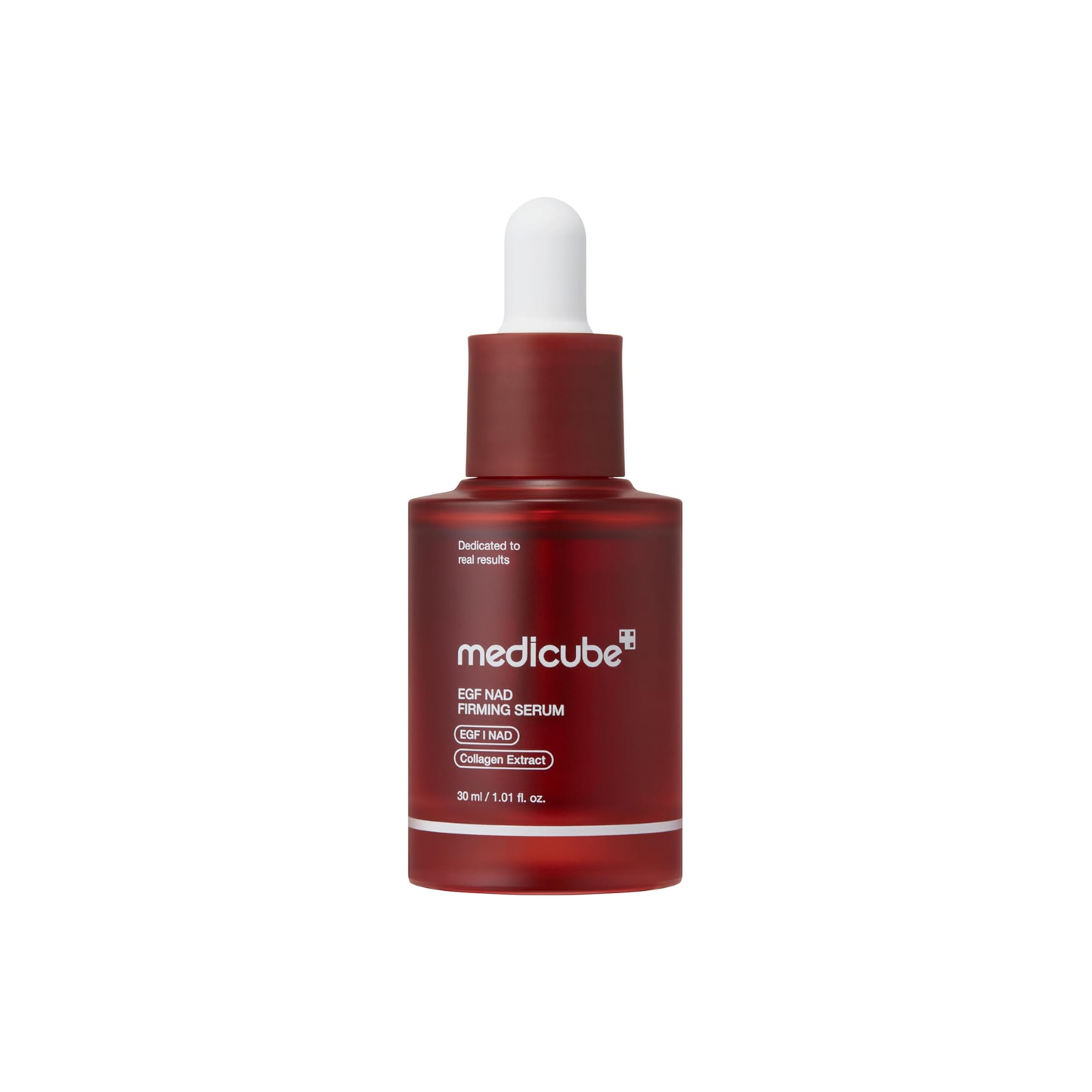 MEDICUBE EGF NAD Firming Serum is a lightweight anti-aging serum designed to improve the look of firmness, radiance, and visible signs of aging. Formulated with EGF, NAD, Niacinamide, Adenosine, Ectoin, Collagen Extract, Glutathione, Hyaluronic Acid, and multiple Peptides, it helps support smoother, firmer, and more revitalized-looking skin. The non-comedogenic formula absorbs comfortably and is suitable for dull, mature, normal, combination, and elasticity-concerned skin.