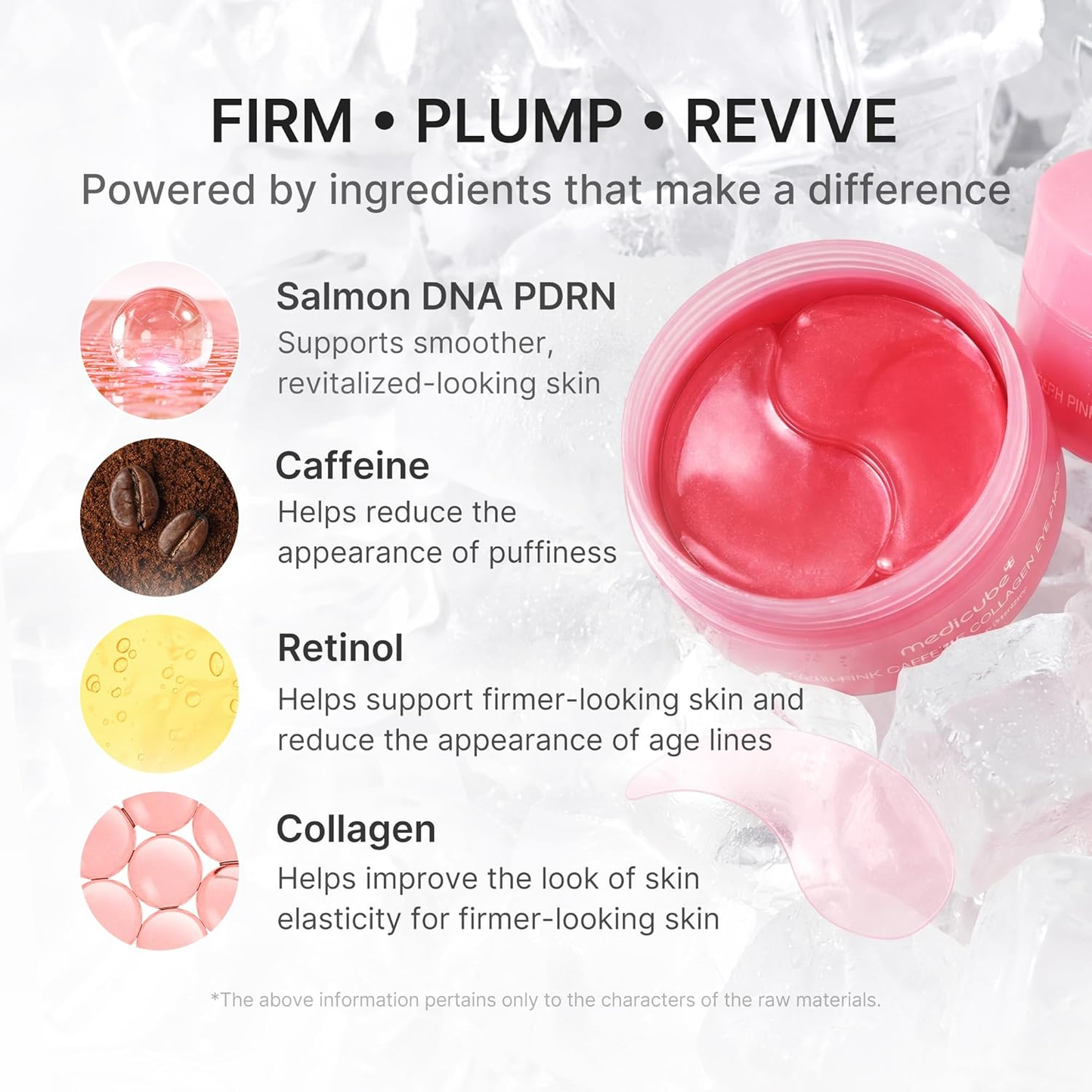 MEDICUBE PDRN Pink Caffeine Collagen Eye Patch 60ea