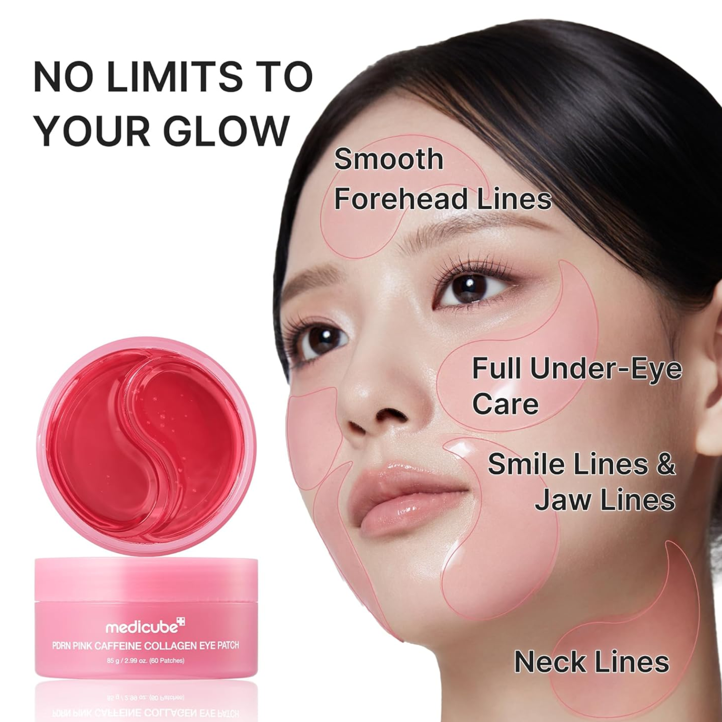 MEDICUBE PDRN Pink Caffeine Collagen Eye Patch 60ea