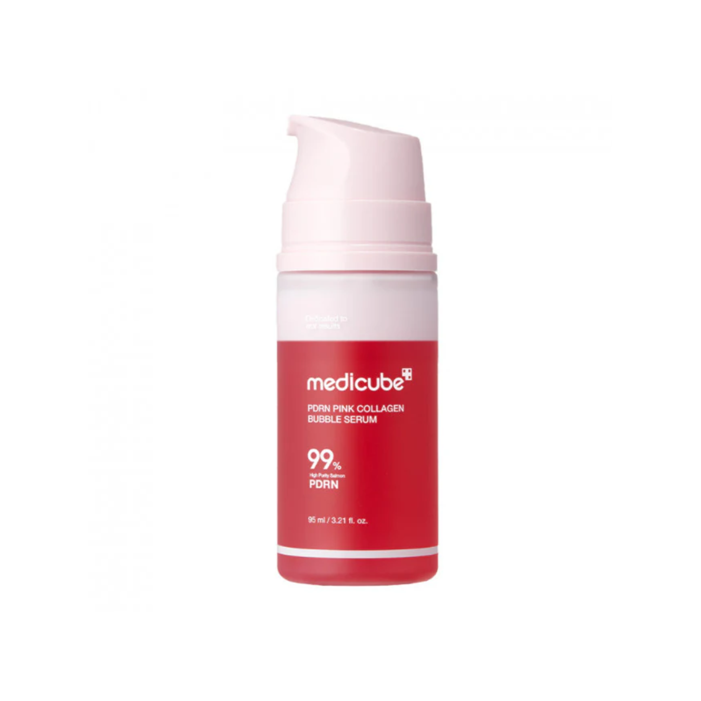 This lightweight bubble serum, MEDICUBE PDRN Pink Collagen Bubble Serum, is made to hydrate, smooth, and boost a plump glass-skin glow. The airy bubble texture spreads easily over the skin, helping deliver radiance care while leaving the complexion looking fresh, dewy, and more refined.

Formulated with Niacinamide, Sodium DNA, Collagen, Collagen Extract, Hydrolyzed Collagen, Panthenol, Ceramide NP, Retinol, Adenosine, Tocopherol, and multiple types of Hyaluronic Acid, it helps support brightening care, ela