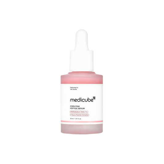 This radiance-boosting serum, MEDICUBE PDRN Pink Peptide Serum — Salmon DNA PDRN, is made to hydrate, smooth, and support a healthy glass-skin glow. The lightweight serum absorbs comfortably and helps skin look plumper, brighter, and more refreshed without a heavy finish.

Formulated with Salmon DNA PDRN, Peptides, Niacinamide, and Hyaluronic Acid, it helps support moisture, elasticity, uneven tone, dullness, and skin barrier care. It is a good choice for skin that looks tired, dry, uneven, or lacking glow,
