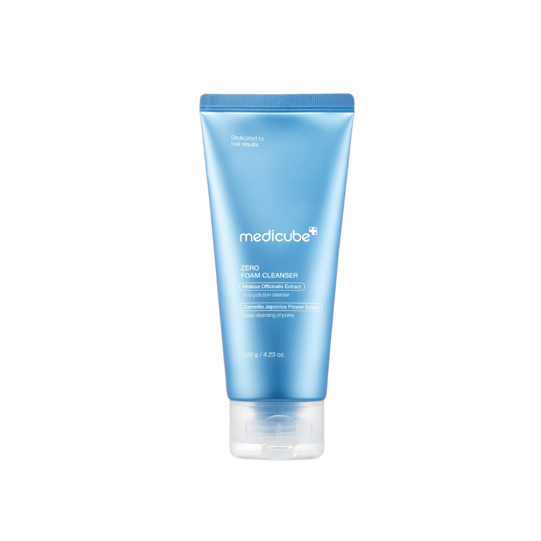This daily pore-care cleanser, MEDICUBE Zero Foam Cleanser, is made to deeply cleanse the skin while helping remove excess oil, impurities, and fine dust from the pores. The rich, bouncy foam lathers smoothly to leave skin feeling fresh, clean, and balanced without a harsh stripped feeling.

Formulated with Chlorogalum Leaf and Root Extract, Wintergreen Leaf Extract, Quince, Camellia Extract, Lemon Balm, and Orange Blossom, it helps support sebum care, pore care, gentle exfoliation, and moisture balance. It