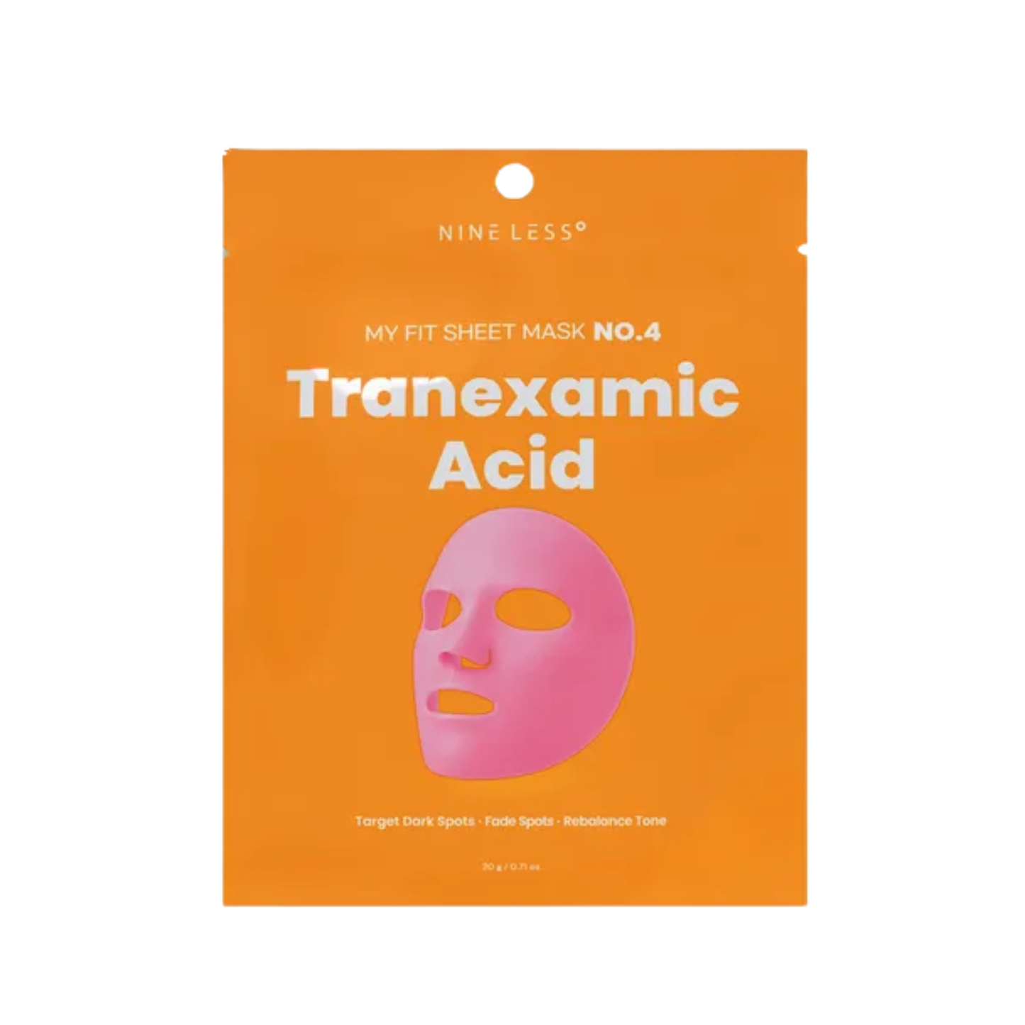 NINELESS My Fit Sheet Tranexamic Acid Mask is a brightening and hydrating sheet mask designed to improve the look of dullness, dark spots, and uneven skin tone. Formulated with Tranexamic Acid, Niacinamide, Panthenol, Allantoin, Sodium Hyaluronate, Hydrolyzed Hyaluronic Acid, and Sodium DNA, it helps soothe, moisturize, and support a clearer, more radiant-looking complexion. Best suited for dull, uneven, normal, combination, and pigmentation-prone skin.