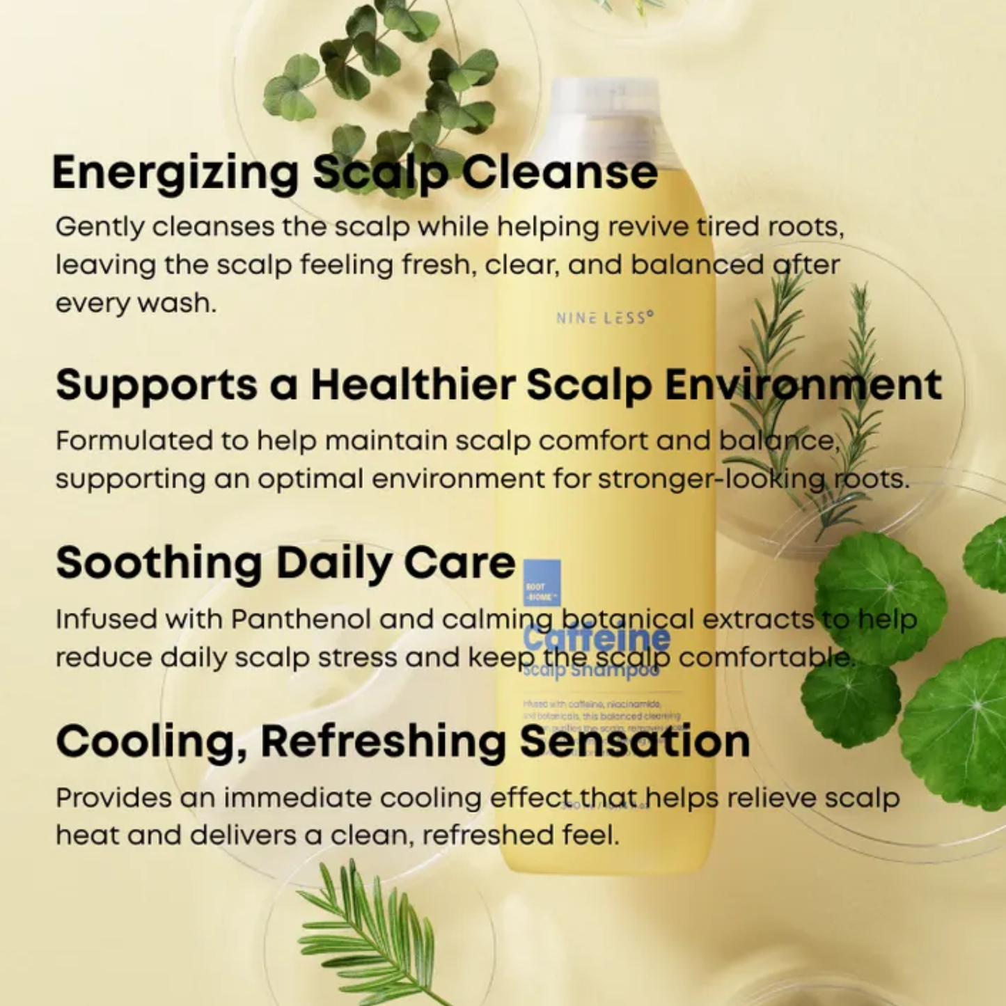 NINELESS Root-Biome Caffeine Scalp Shampoo 300ml