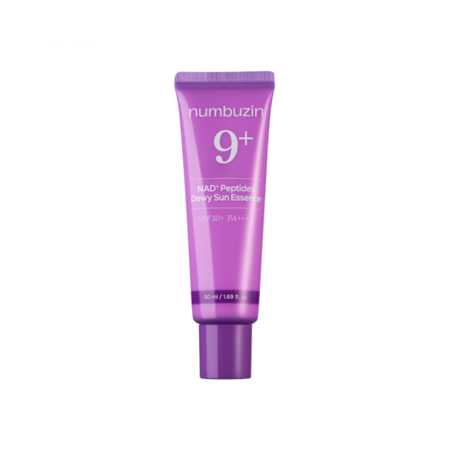 NUMBUZIN No.9 NAD Peptides Dewy Sun Essence is a lightweight Korean sunscreen that helps protect the skin from harmful UV rays while supporting firmness and a healthy glow. Formulated with NAD+, 9 Peptides, Collagen, Niacinamide, Panthenol, Centella Asiatica Extract, Allantoin, and Hydrolyzed Hyaluronic Acid, it helps strengthen the skin barrier, soothe stressed skin, and provide hydration. Its smooth, lightweight texture leaves a dewy finish with no white cast, making it suitable for all skin types, especi