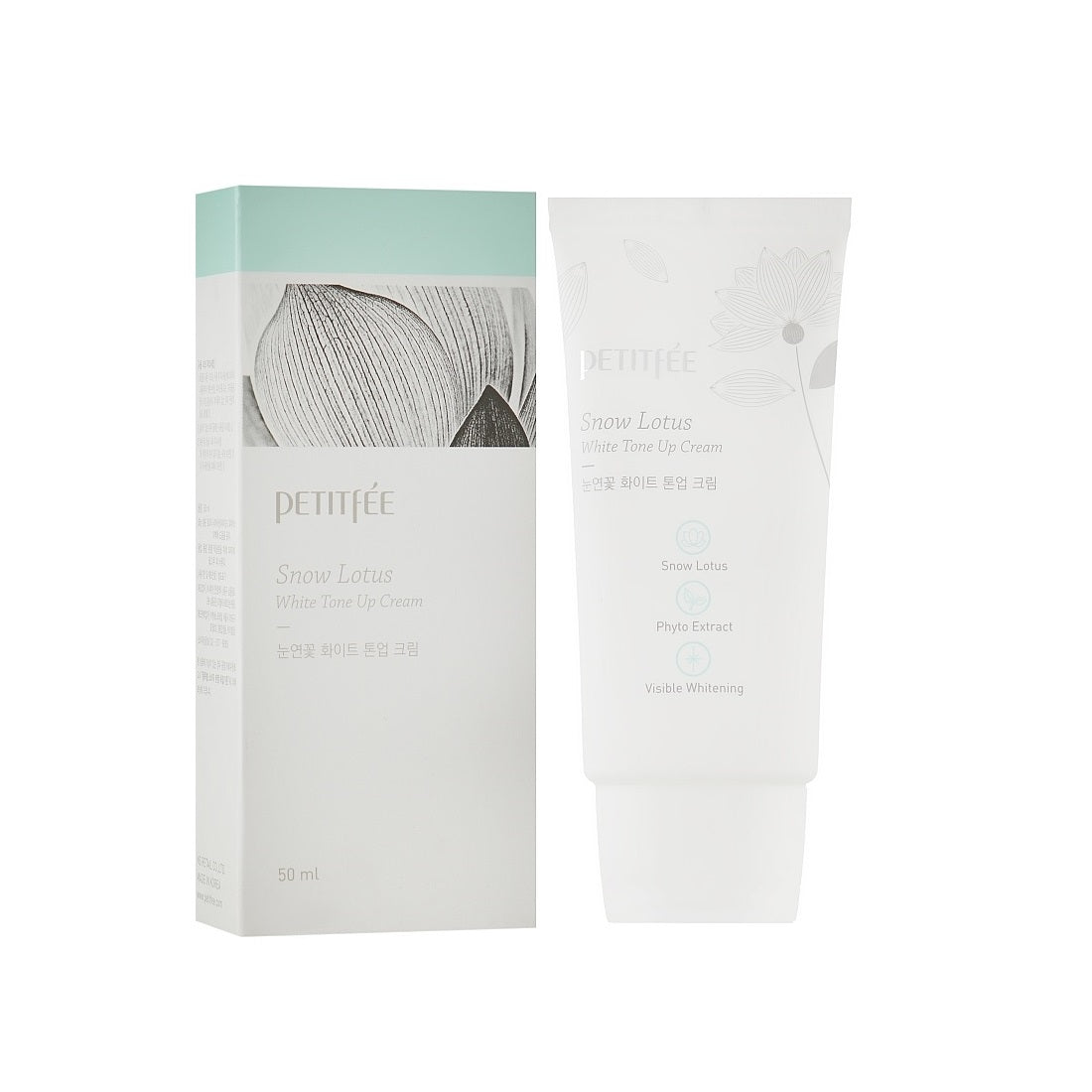 PETITFEE Snow Lotus White Tone Up Cream is a brightening moisturizer designed to enhance skin radiance and even out tone. Formulated with Niacinamide and Snow Lotus Extract, it visibly brightens and revitalizes the complexion. Additional botanical extracts like Daisy and White Lily help lighten hyperpigmentation and improve skin clarity. Ideal for daily use, this cream provides instant luminosity and long-lasting hydration, leaving skin smooth and glowing. Perfect for those seeking a more radiant, youthful 