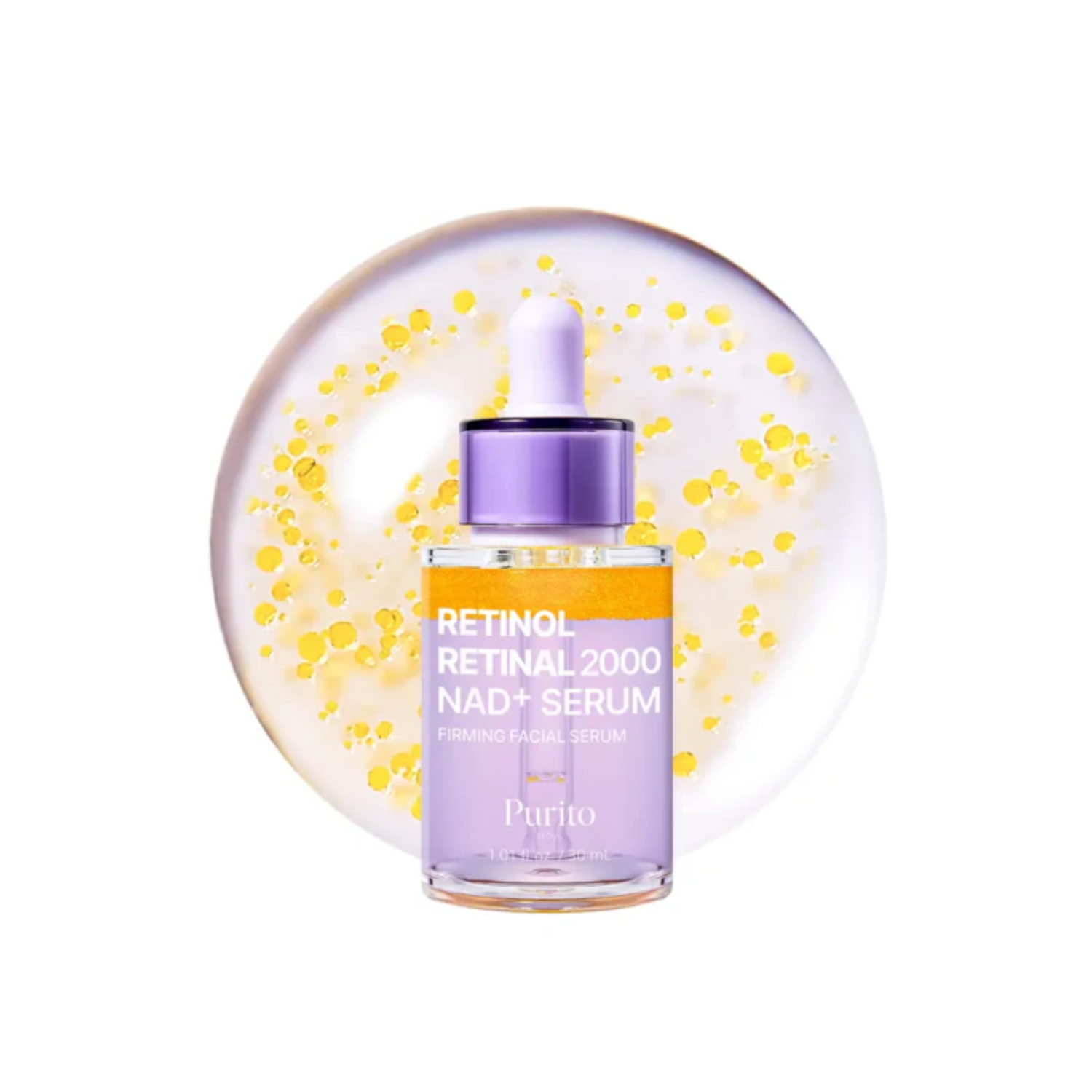 PURITO SEOUL Retinol Retinal 2000 NAD+ Serum is a renewing serum designed to improve the look of fine lines, uneven texture, dullness, and loss of firmness. Formulated with Retinol, Retinal, NAD+, Niacinamide, Adenosine, Centella Asiatica Extract, Ceramide NP, and Tocopherol, it helps support smoother, firmer, and more radiant-looking skin while caring for the skin barrier. Best suited for normal, dry, combination, and mature skin. Sensitive skin or retinoid beginners should introduce it gradually and use s