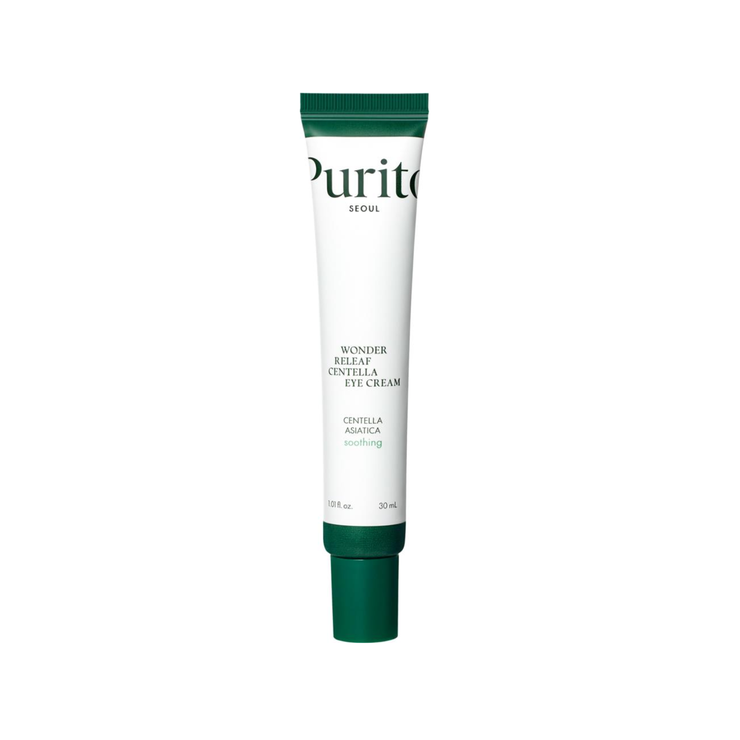 PURITO SEOUL Wonder Relief Centella Eye Cream is a nourishing eye cream designed to hydrate, soothe, and support the delicate eye area. Formulated with Centella Asiatica Extract, Ceramide NP, Panthenol, Sodium Hyaluronate, Adenosine, and Peptides, it helps calm irritation, strengthen the skin barrier, smooth the look of fine lines, and improve elasticity. Best suited for dry, sensitive, normal, combination, and tired-looking skin.