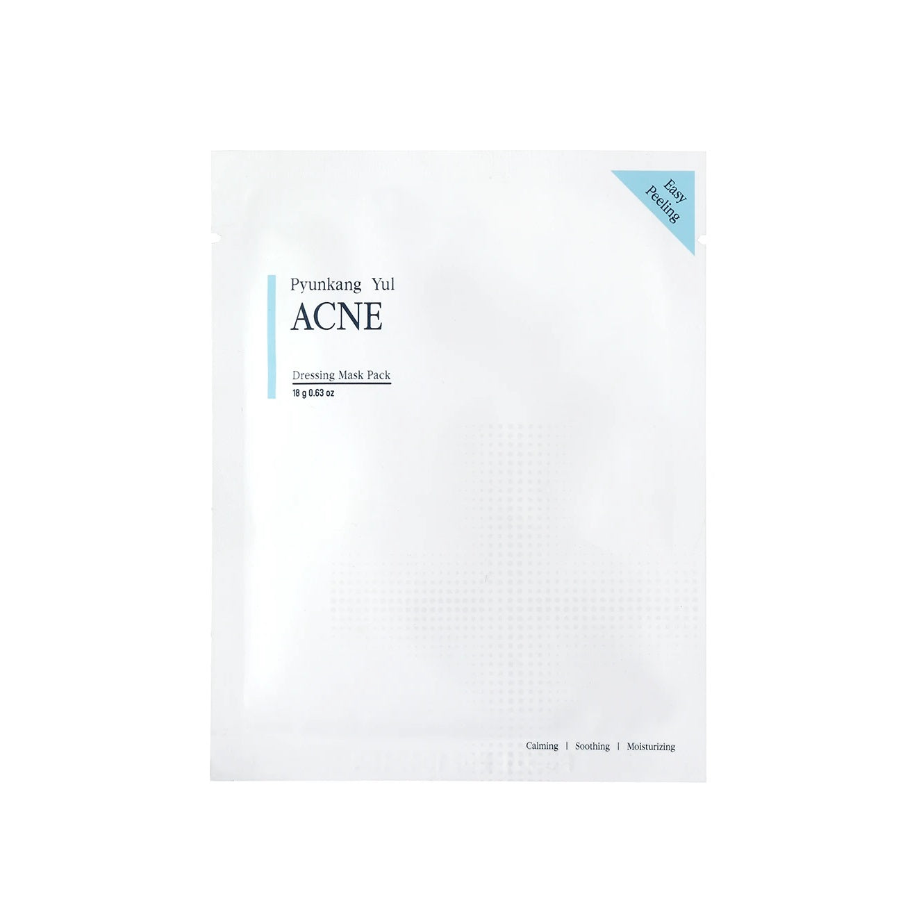 PYUNKANG YUL Acne Dressing Mask Pack is a targeted sheet mask designed to combat acne and soothe irritated skin. Formulated with Willow Bark Extract, Forsythia Suspensa Fruit Extract, and Sodium Hyaluronate, it helps reduce inflammation, control excess oil, and hydrate the skin. It is perfect for calming breakouts and promoting a clear, healthy complexion. The mask pack contains 4 square sheets, which allows you to target specific areas on your face that are prone to&nbsp;or currently have acne.&nbsp;