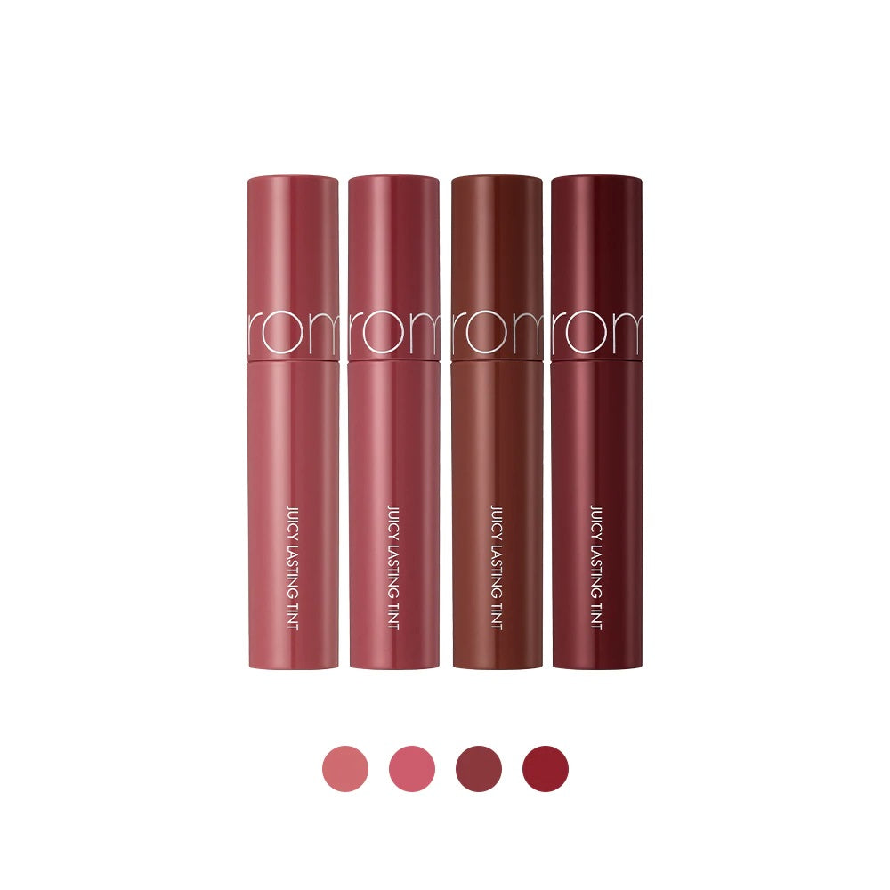 ROM&ND Juicy Lasting Tint delivers a glossy, fruit-inspired shine that leaves lips looking fresh and hydrated. Infused with Kiwi, Papaya, Grapefruit, Coconut, and Mango Extracts, this tint provides nourishment while maintaining long-lasting color. The lightweight formula glides on smoothly, giving a dewy, plump finish without feeling sticky. Perfect for achieving a vibrant, juicy look that lasts throughout the day.