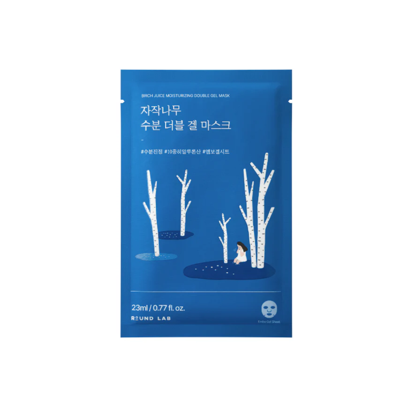 ROUND LAB Birch Juice Moisturizing Double Gel Mask is a deeply hydrating gel mask designed to replenish moisture and soothe the skin. Infused with Betula Platyphylla Japonica Juice, Glyceryl Glucoside, and 10 types of Hyaluronic Acid, it helps maintain the skin’s water balance while delivering fast-absorbing hydration. Featuring ROUND LAB’s HydroKeep-Barrier™ and Sooding Cooler ingredients, this mask helps protect against moisture loss and calm overheated or irritated skin. The jelly mask texture and am