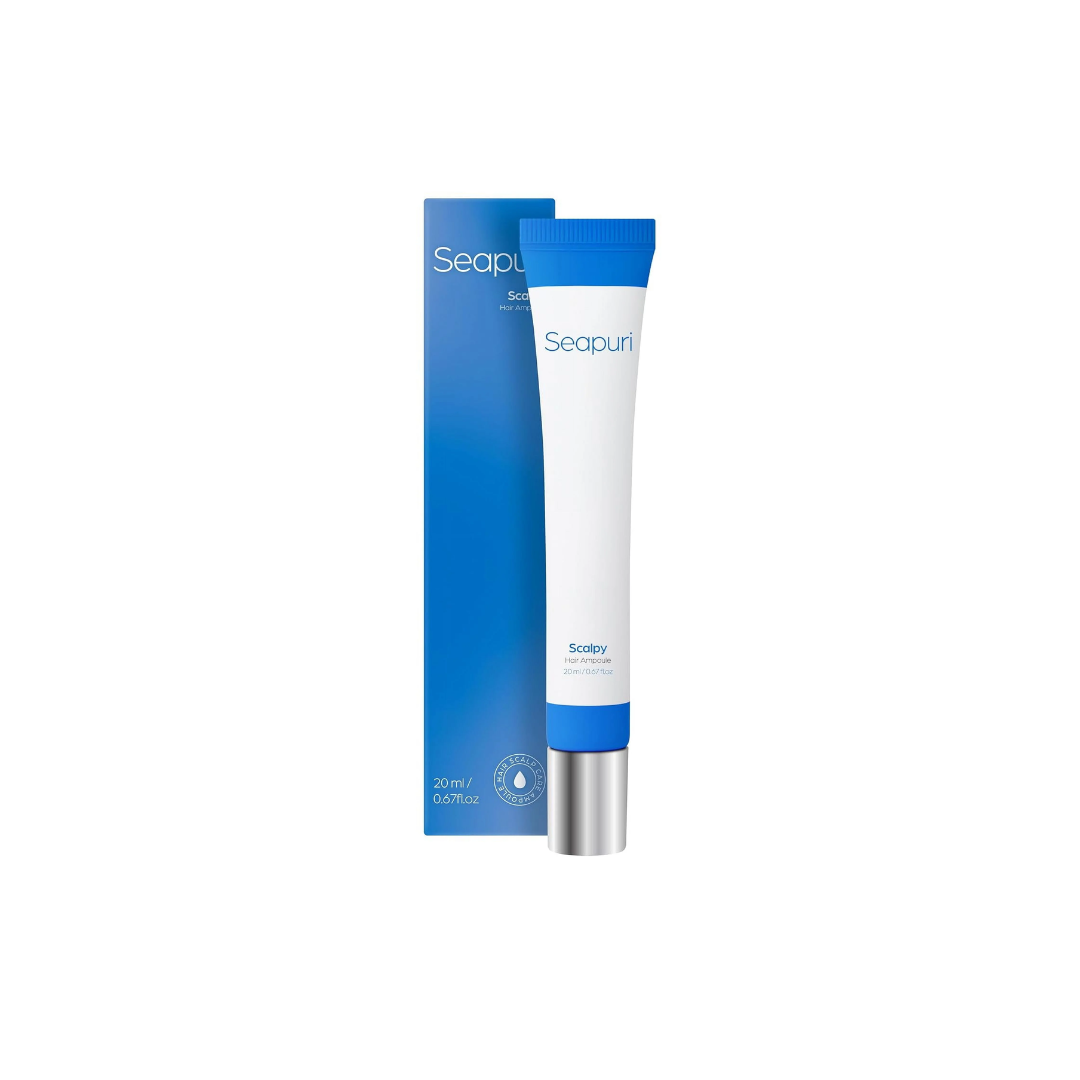 SEAPURI Scalpy Hair Serum is a refreshing scalp treatment designed to soothe, balance, and strengthen the scalp for healthier hair growth. Enriched with Sea Water, Menthol, and Salicylic Acid, it helps purify, cool, and gently exfoliate the scalp. Panthenol, Hydrolyzed Keratin, and Soybean Extracts nourish and fortify, while Fermented Ingredients and Propolis Extract support scalp health and resilience. Lightweight and fast-absorbing, this serum leaves the scalp refreshed, clean, and energized. Ideal for oi
