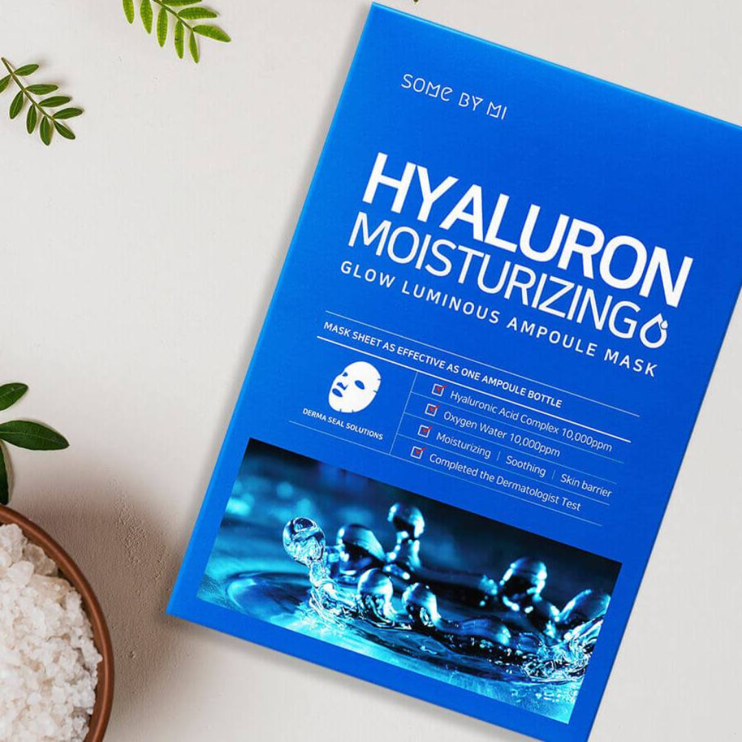 SOME BY MI Hyaluron Moisturizing Glow Luminous Ampoule Mask