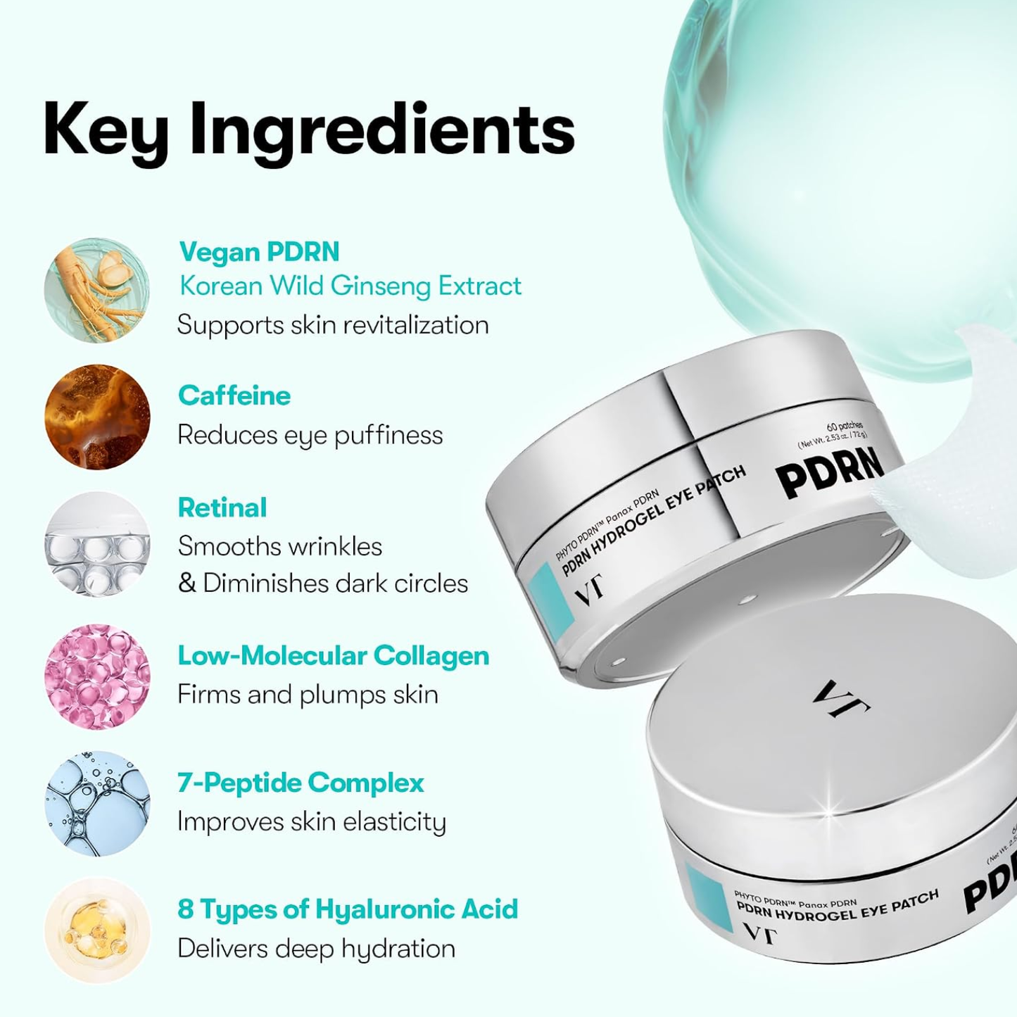 VT PDRN Hydrogel Eye Patch 60ea